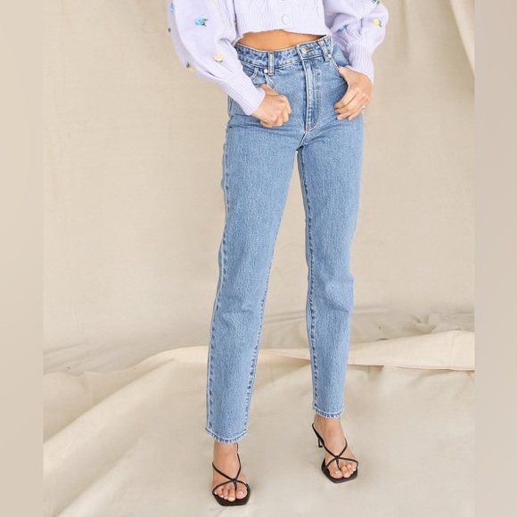 ROLLA’S x Revolve Women's Duster High Rise Slim Straight Jeans in Size 24 - Picture 6 of 14